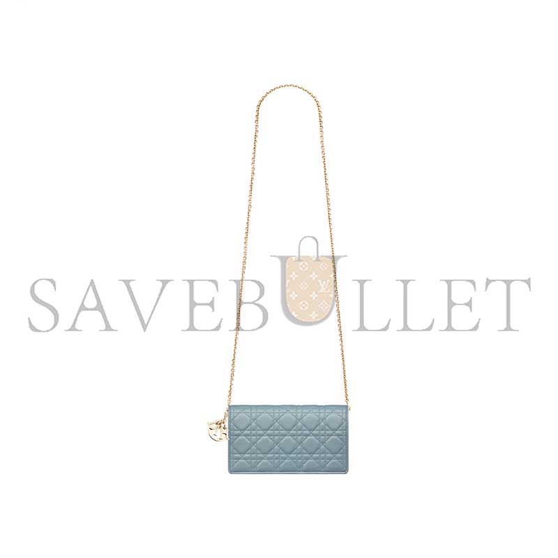 D*or lady D*or pouch with chain s0204onmj_m81b (22*13*5cm)